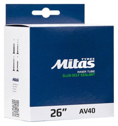 47/62-559 26x1,75-2,45 AV40 Slug Self Sealant Mitas kerékpár tömlő