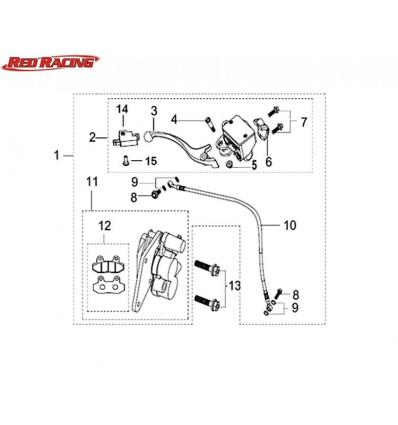 ORIGINAL PARTS FÉKCSŐ ELSŐ KEEWAY AGORA 50 2T / UNIVERZÁLIS 92cm / SZEMES