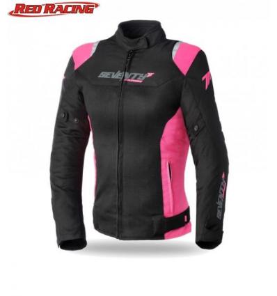 SEVENTY DEGREES KABÁT SD-JR50 NŐI RACING NYÁRI FEKETE / PINK XL