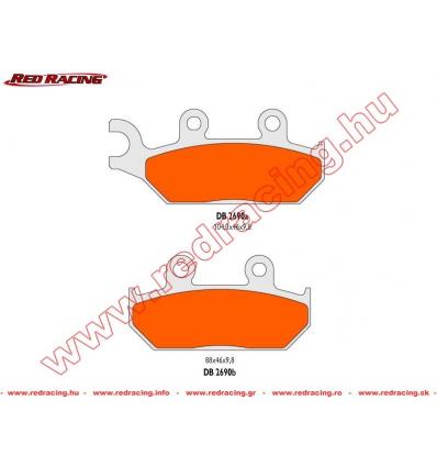 DELTA BRAKING FÉKBETÉT YAMAHA XT 600 E 92-03 / YAMAHA XTZ 660 TENERE 91-98 / DB-2690 MX-N (SZINTER) YAMAHA XT600