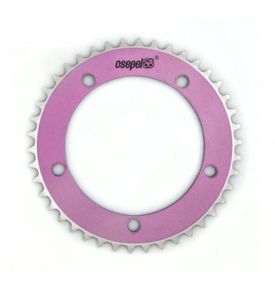 Csepel Teta Hajtótárcsa Alu 1/8" 42T BCD 130mm Festett Röfi