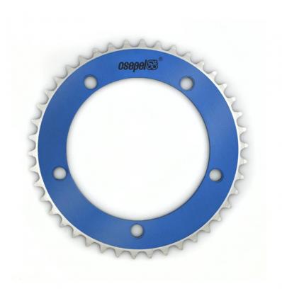 Csepel Teta Hajtótárcsa Alu 1/8" 48T BCD 130mm Festett Égkék