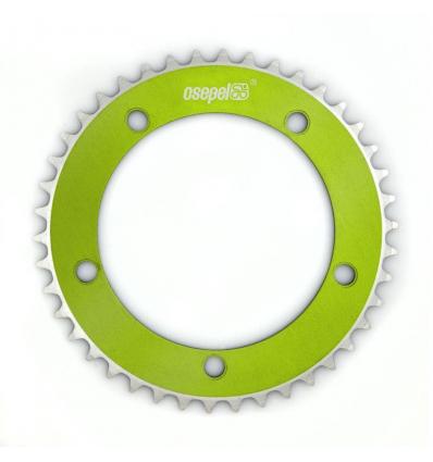 Csepel Teta Hajtótárcsa Alu 1/8" 46T BCD 130mm Anodizált Fű