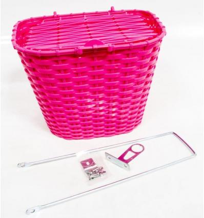 KOSÁR ELSŐ MÜA FEDELES 36X29X25 CM + TARTOZÉK PINK (30db/doboz)