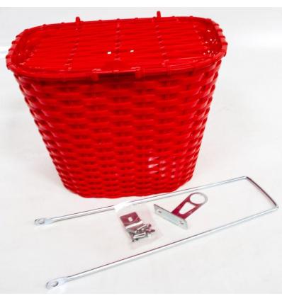 KOSÁR ELSŐ MÜA FEDELES 36X29X25 CM + TARTOZÉK PIROS (30db/doboz)
