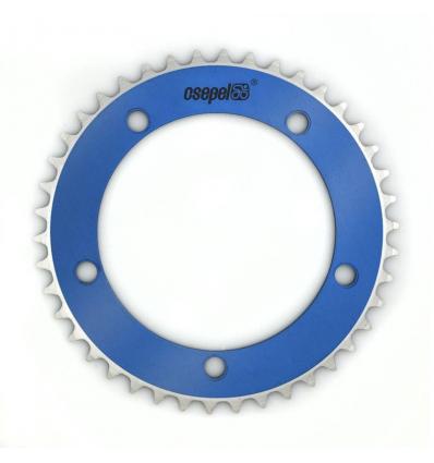 Csepel Teta Hajtótárcsa Alu 1/8" 44T BCD 130mm Anodizált Égkék