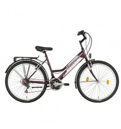 26" Biketek Oryx ATB kerékpár női bordó váltós