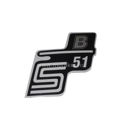 Oldalfelirat S51 B Ezüst