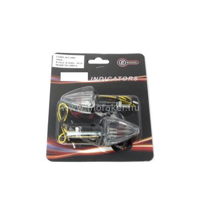 Villogólámpa mini 1004 carbon M8 2 db/pr (E-jel)