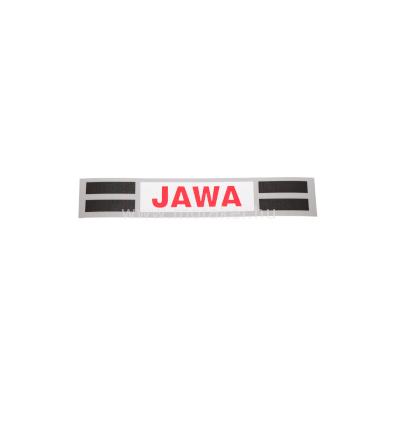 Tankfelirat JAWA 160x27mm Fekete-piros