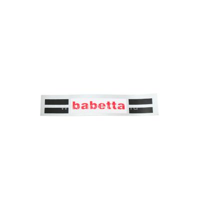 Tankfelirat BABETTA 160x27mm Fekete-piros
