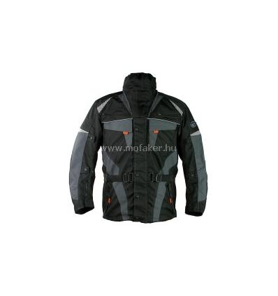 Motoros kabát TK-30 L hosszú Fekete-szürke