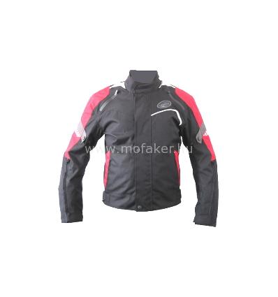 Motoros kabát GS-20 2XL rövid fekete-piros