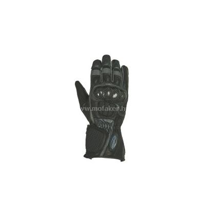 Motoros bőrkesztyű SK-07 12/2XL Kevlar Fekete-Szürke