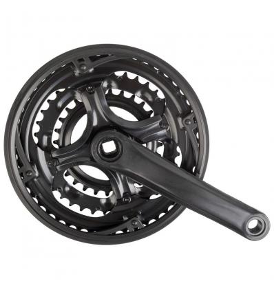 HAJTOMÜ MTB ACÉL 170MM 48/38/28T + LV 3/32 FEKETE 170MM 48/38/28 +LV 3/32 FKTMESS